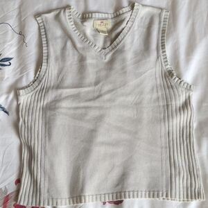 Limited America Vintage Cream Sweater Vest